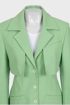 Light green fitted jacket