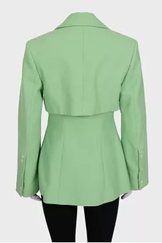 Light green fitted jacket