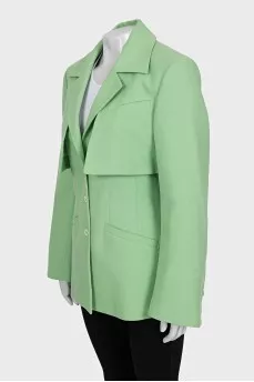 Light green fitted jacket