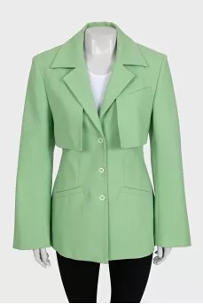 Light green fitted jacket