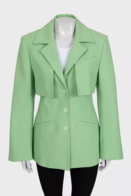 Light green fitted jacket
