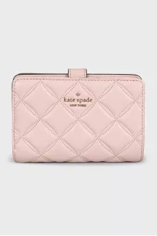 Pink leather wallet
