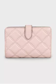 Pink leather wallet