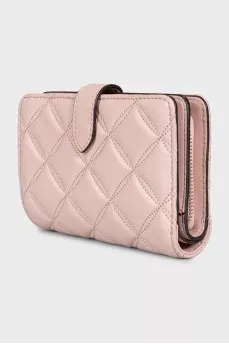 Pink leather wallet