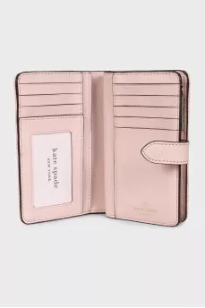 Pink leather wallet