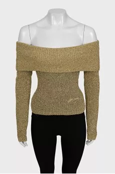 Gold long sleeve top