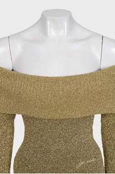 Gold long sleeve top