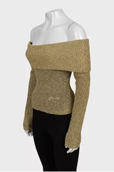 Gold long sleeve top