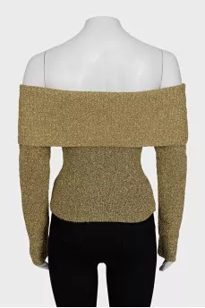 Gold long sleeve top