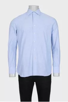 Men's classic light blue button-down shirt