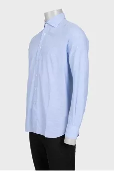 Men's classic light blue button-down shirt