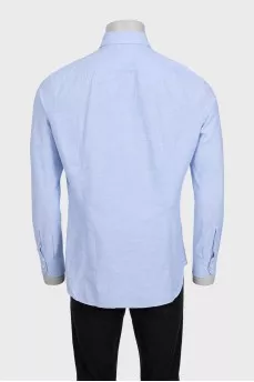 Men's classic light blue button-down shirt