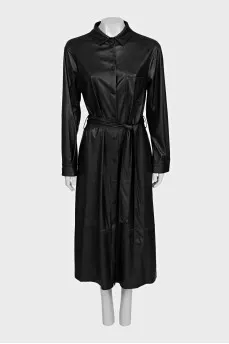 Black dress with a belt