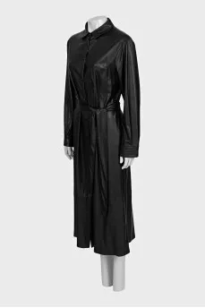 Black dress with a belt