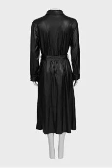Black dress with a belt