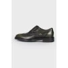 Men's khaki leather shoes