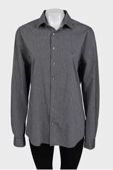 Black striped shirt