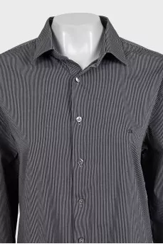 Black striped shirt