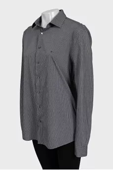 Black striped shirt