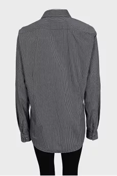 Black striped shirt