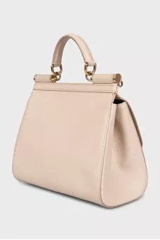 Sicily bag in beige leather