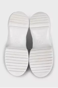 White sneakers with Archlight print