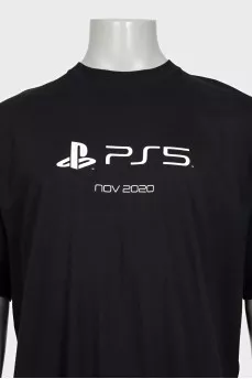 Men's oversized T-shirt with lettering