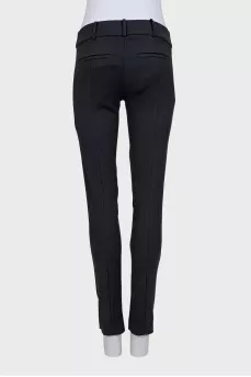 Black tapered trousers