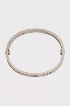 Love white gold bracelet with diamonds
