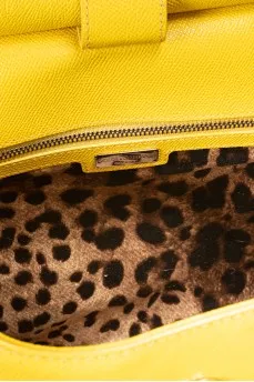 Yellow Sicily leather bag
