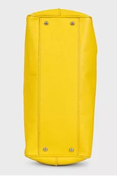 Yellow Sicily leather bag