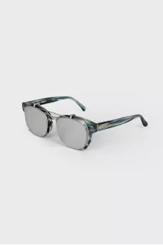 Removable mirror lens sunglasses