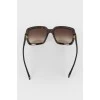 Sunglasses with a leopard arc