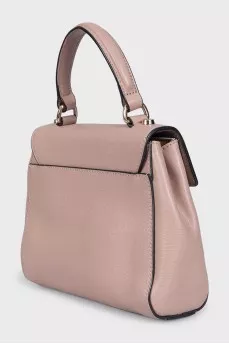 Beige crossbody with logo