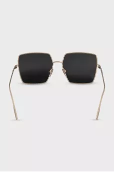 Square metal frame sunglasses