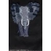 Men's scarf with embroidery, with tag