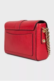 Red leather Dauphine bag