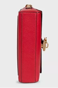 Red leather Dauphine bag