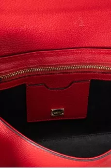 Red leather Dauphine bag