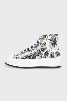 Высокие текстильные кеды Walk'n'Dior