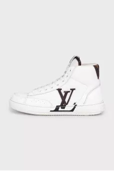 Charlie High-top Leather Sneakers