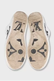 Charlie High-top Leather Sneakers