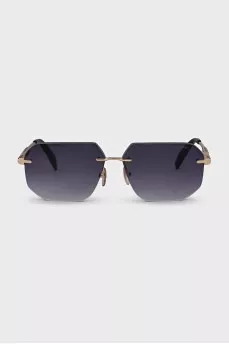 Rectangular gradient lens sunglasses