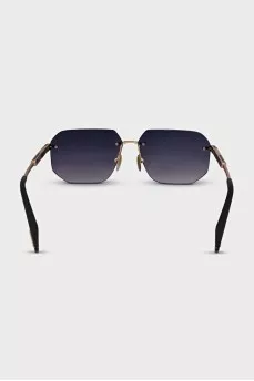 Rectangular gradient lens sunglasses