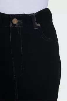 Velvet black maxi skirt with tag