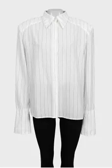 Stirdy White Striped Shirt