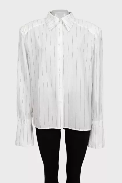 Stirdy White Striped Shirt