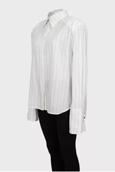 Stirdy White Striped Shirt