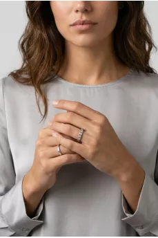 Ice Cube Gold Ring