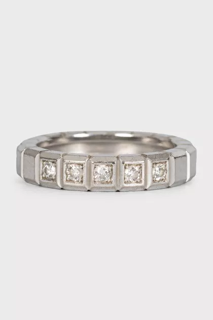 Ice Cube Gold Ring